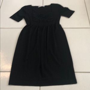 D. Exterior Italy Black Empire Dress Size Medium